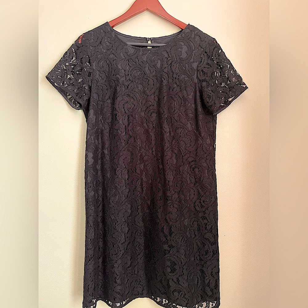 Ann Taylor Black Lace Dress